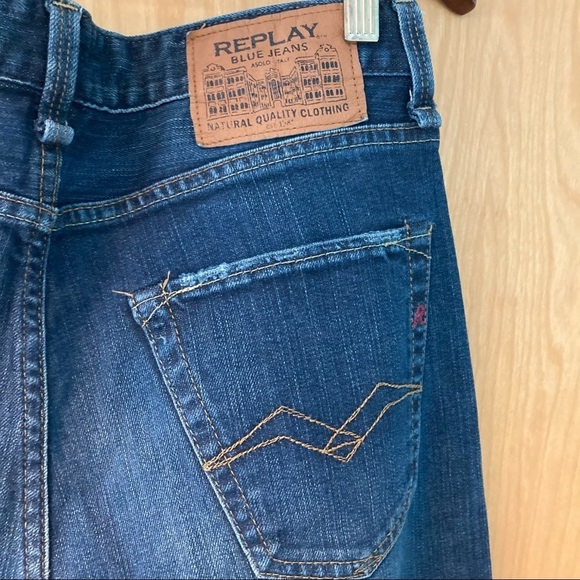 REPLAY Sz 30 Jennon Design Asolo Italy Dark Wash Jeans - Picture 11 of 12